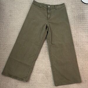 Target Olive Wide Leg Pants